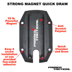 Primed Tactical Concealed Magnetic Car Gun Holster Mount - Primed Tactical 